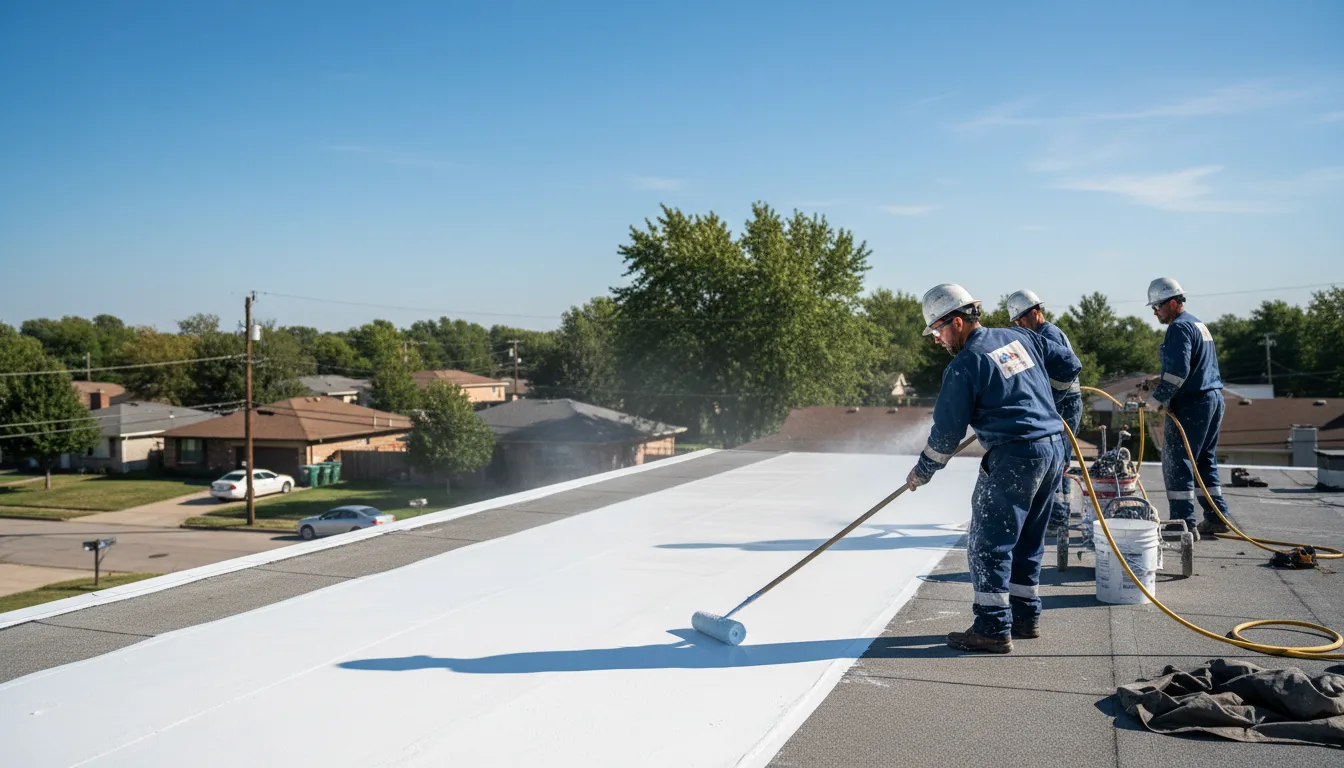 Commercial roof coating in Acushnet, MA near me